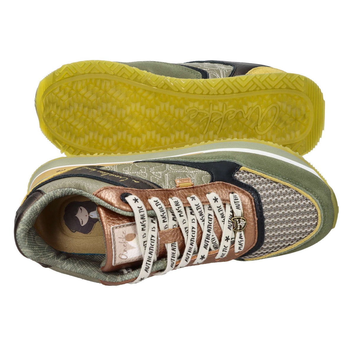Anekke Donna Sneakers bassa LONDON 423 Verde