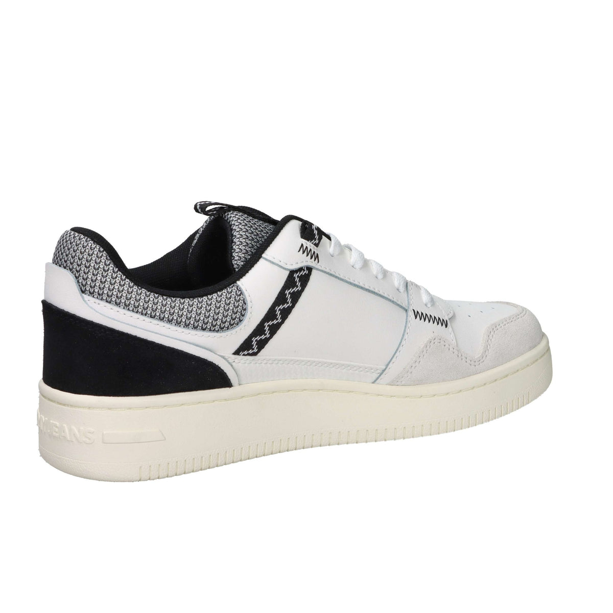 Tommy Hilfiger Uomo Sneakers bassa EM0EM01657 Bianco/Nero