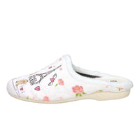 Alberola Donna Ciabatta invernale Z32141 Bianco/Rosa