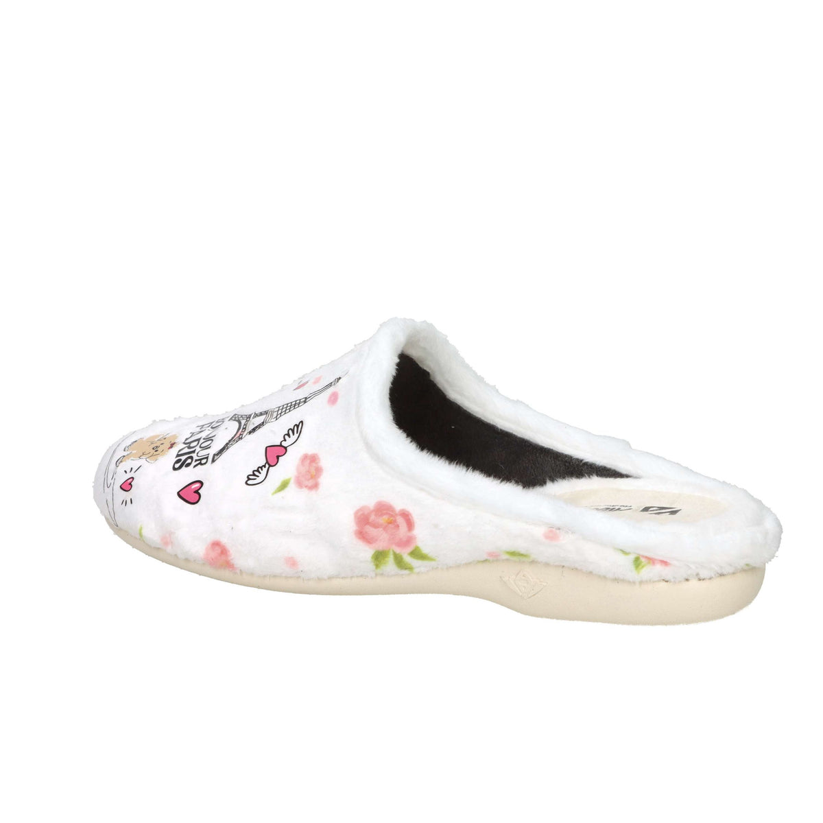 Alberola Donna Ciabatta invernale Z32141 Bianco/Rosa