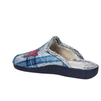 LUZON Uomo Ciabatta invernale G16 SER.221-116 Blu