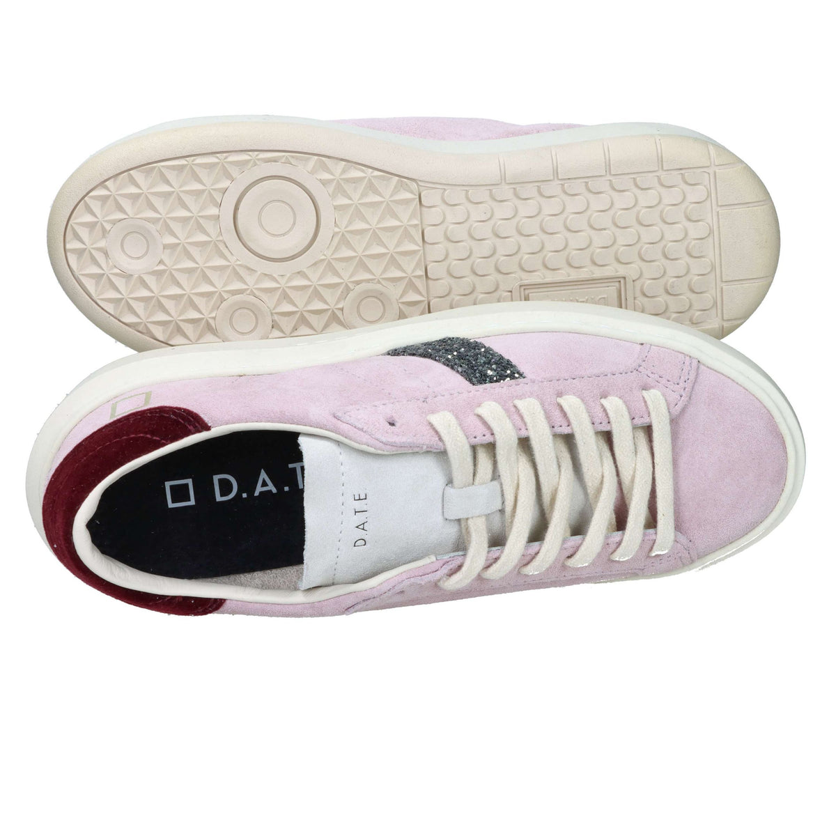 D.A.T.E. Donna Sneakers bassa W431-HP-SD-PK Rosa