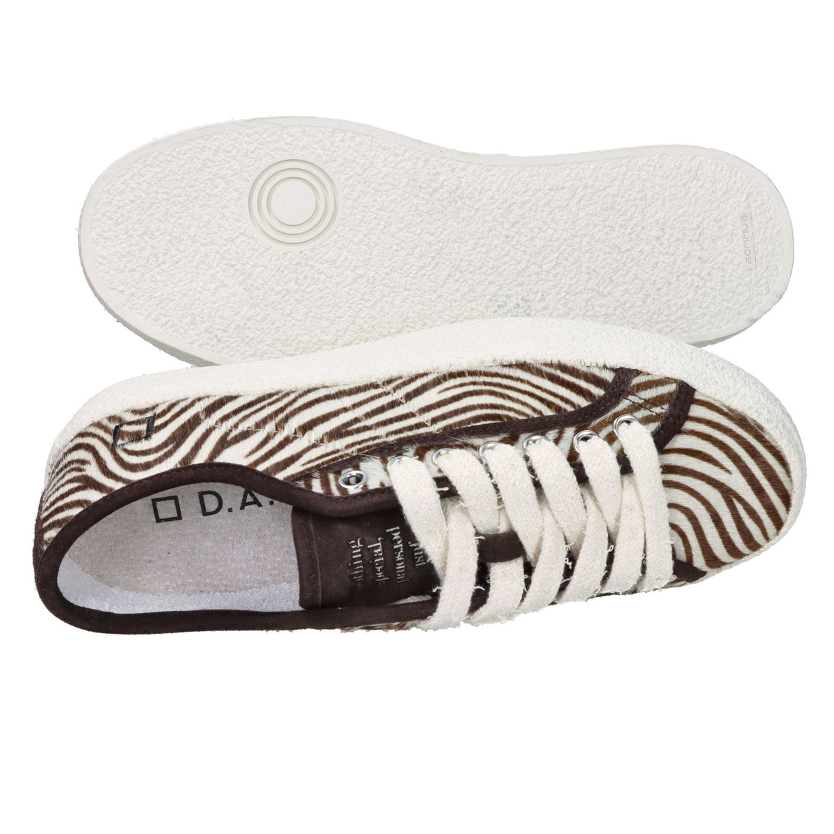 D.A.T.E. Donna Sneakers bassa W431-TE-AN-ZB Marrone