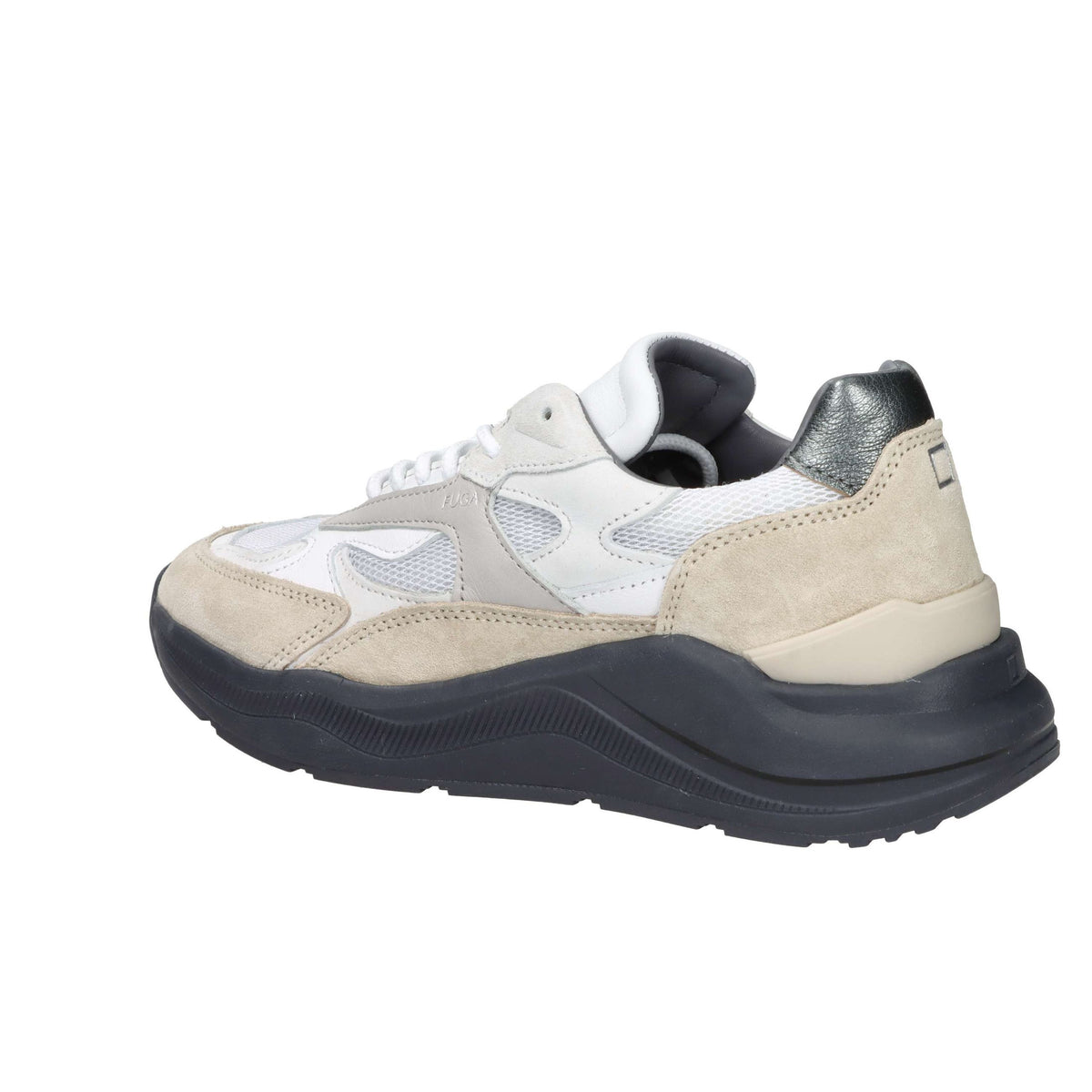 D.A.T.E. Donna Sneakers bassa W431-FG-ME-HB Bianco/Beige