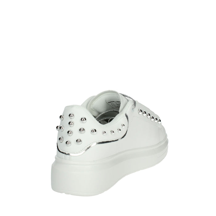 Shop Art Donna Sneakers bassa SASS230204 Bianco/Argento
