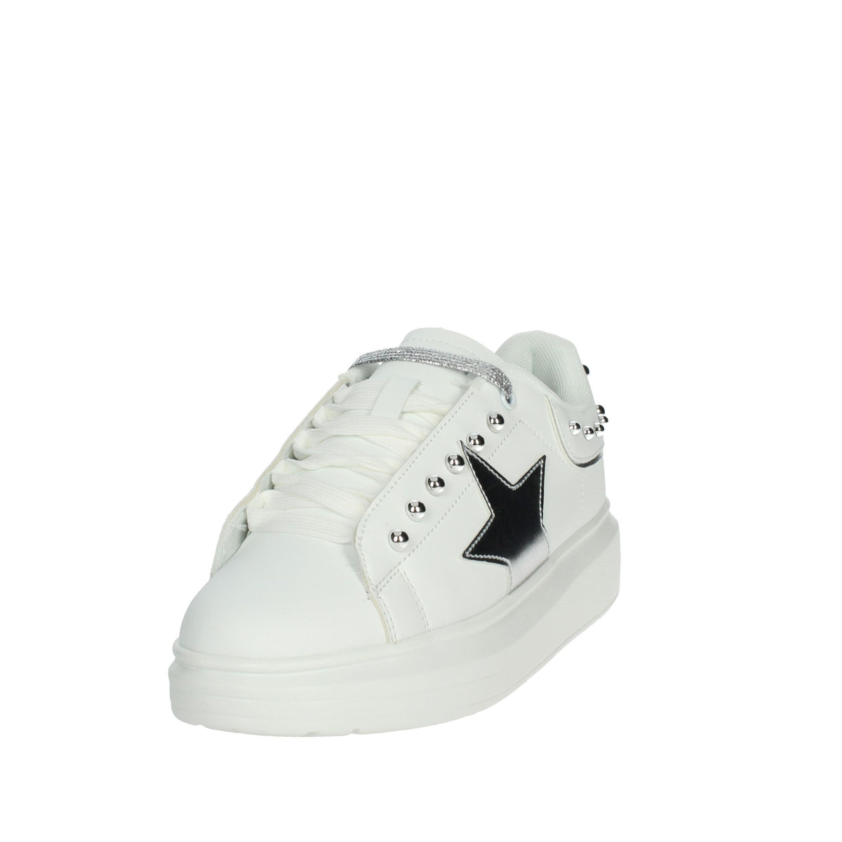 Shop Art Donna Sneakers bassa SASS230204 Bianco/Argento