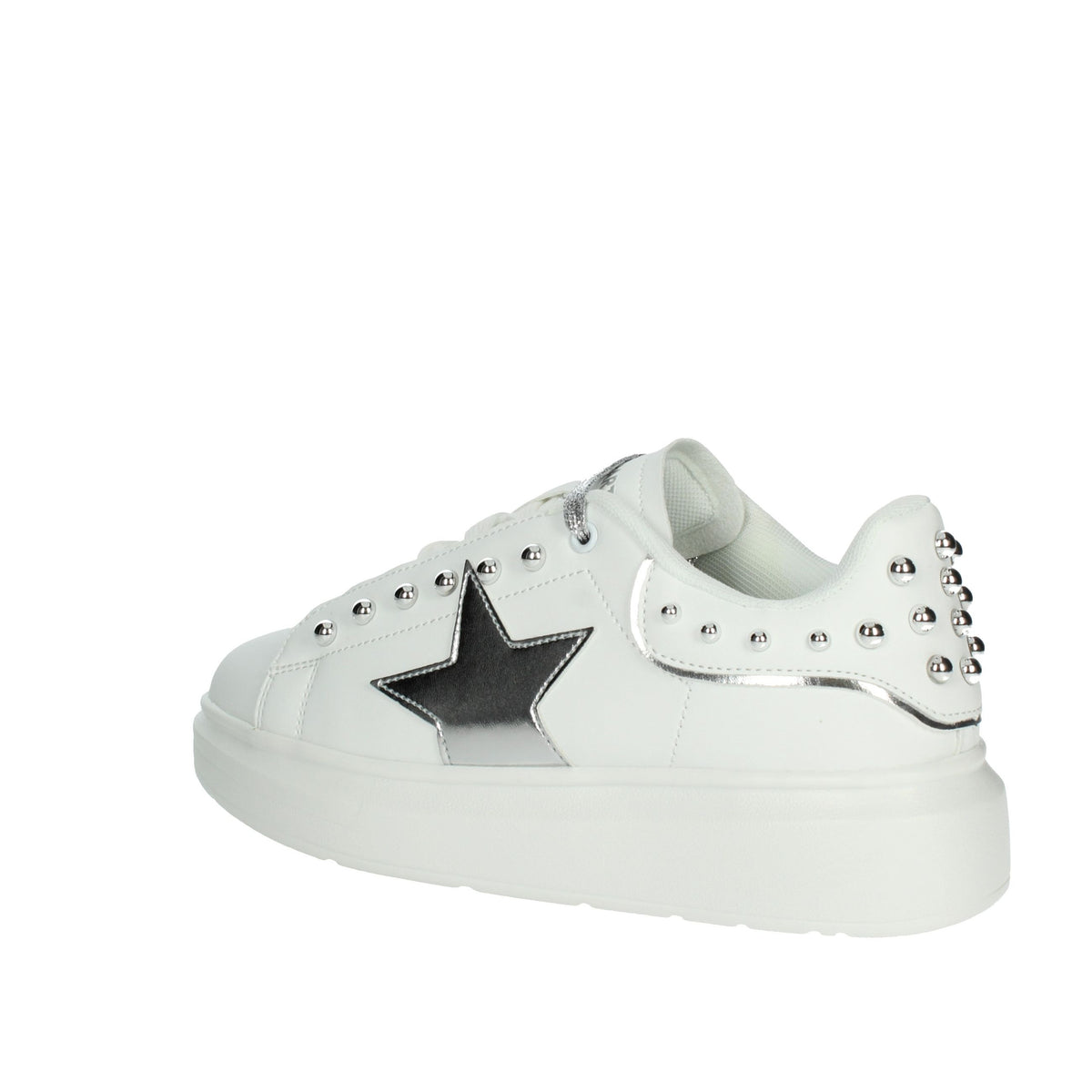 Shop Art Donna Sneakers bassa SASS230204 Bianco/Argento