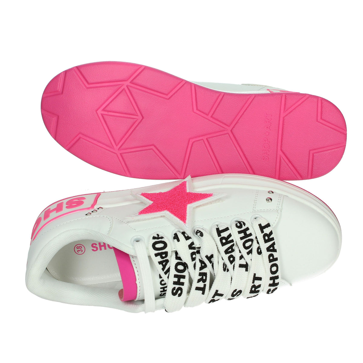 Shop Art Donna Sneakers bassa SASS240716 Bianco/Fucsia