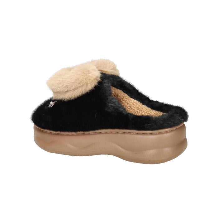 LAURA BIAGIOTTI Donna Ciabatta invernale 9261 Nero/Beige