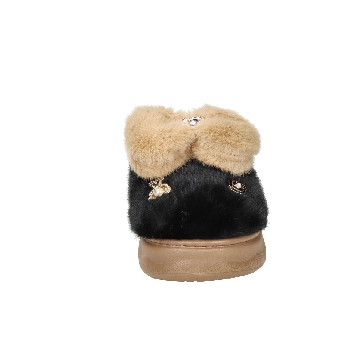 LAURA BIAGIOTTI Donna Ciabatta invernale 9261 Nero/Beige