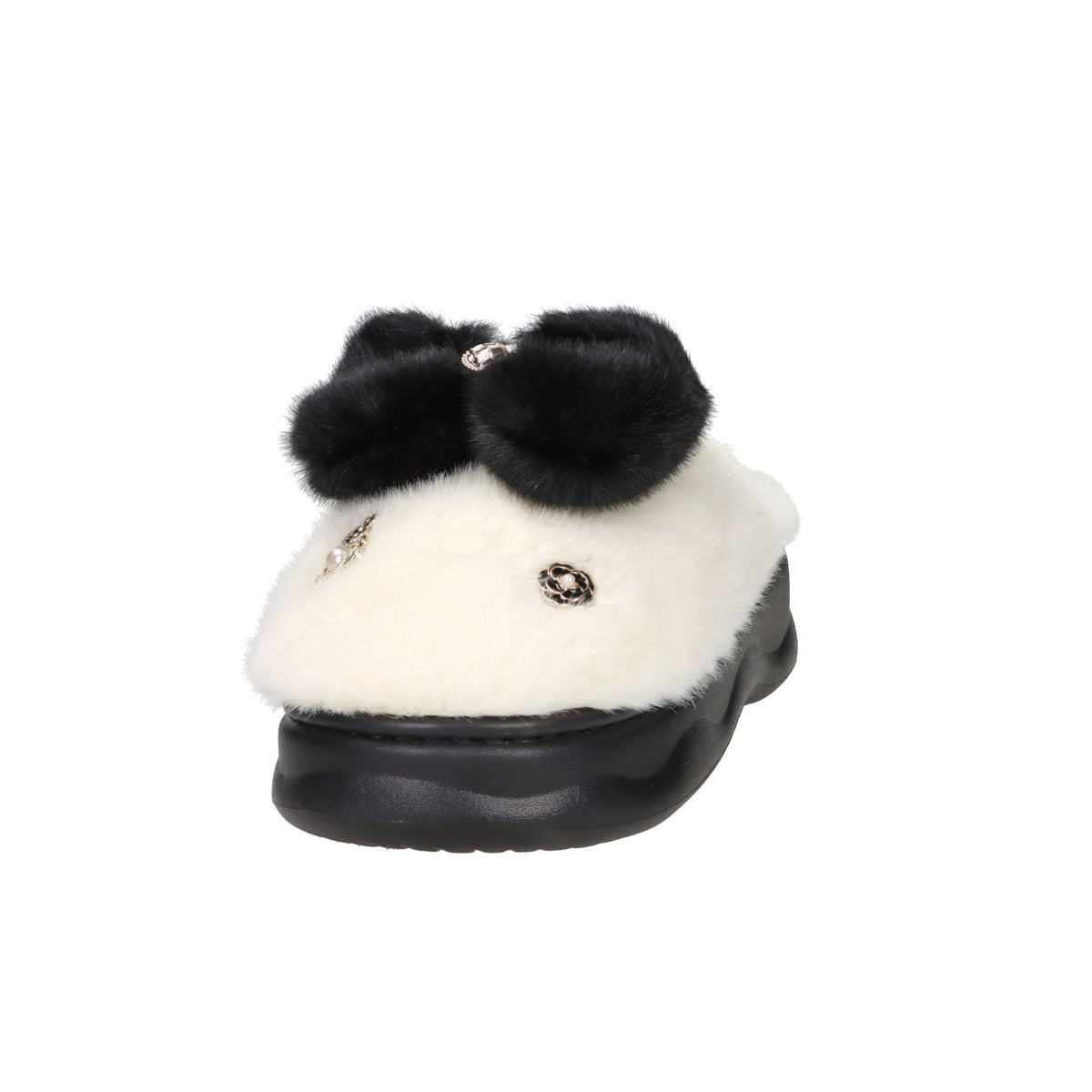 LAURA BIAGIOTTI Donna Ciabatta invernale 9261 Bianco/Nero