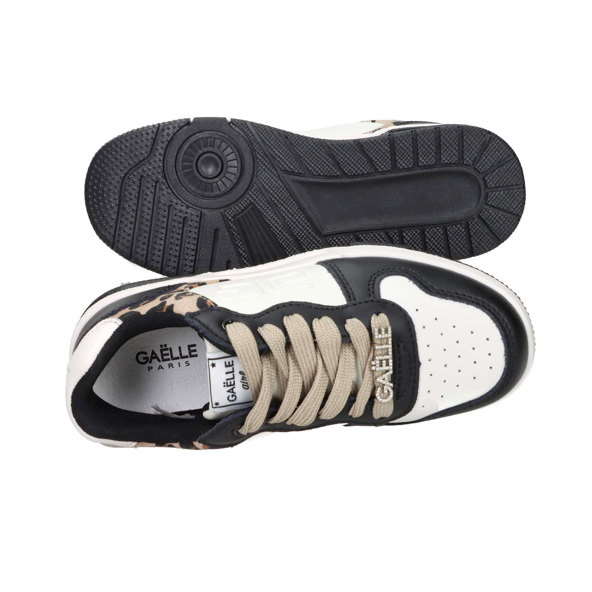 GAELLE PARIS Bambine e ragazze Sneakers bassa GS0071L Bianco/Nero