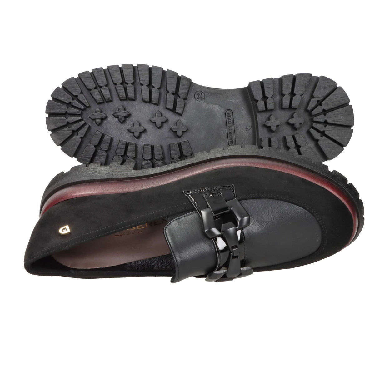 DONNA SERENA Donna Mocassino 2P5777DM Nero/Bordeaux