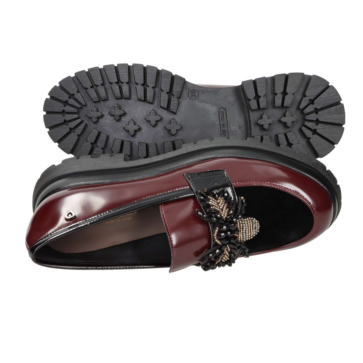 DONNA SERENA Donna Mocassino 2P5775DS Nero/Bordeaux