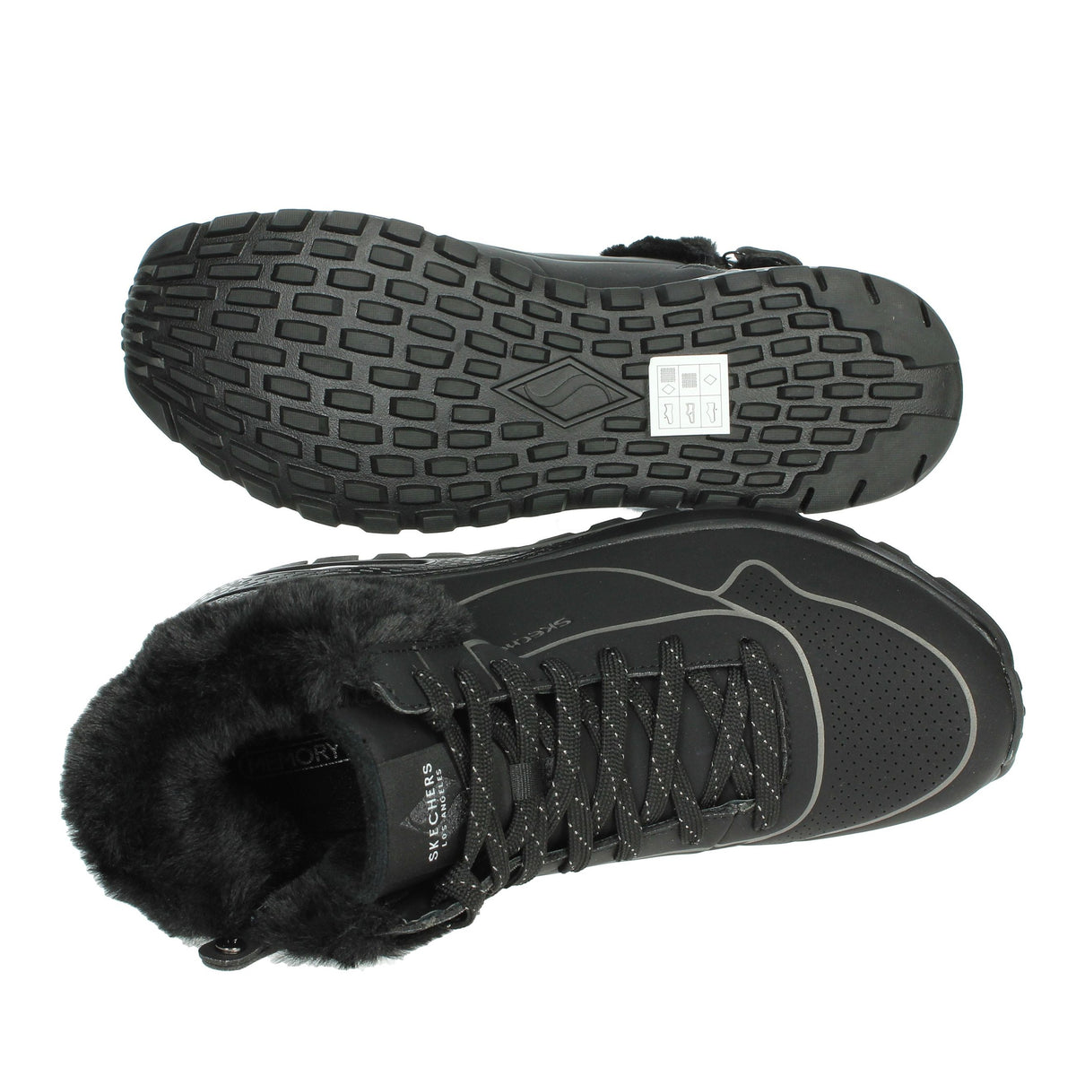 SKECHERS Donna Sneakers alta 167993 Nero