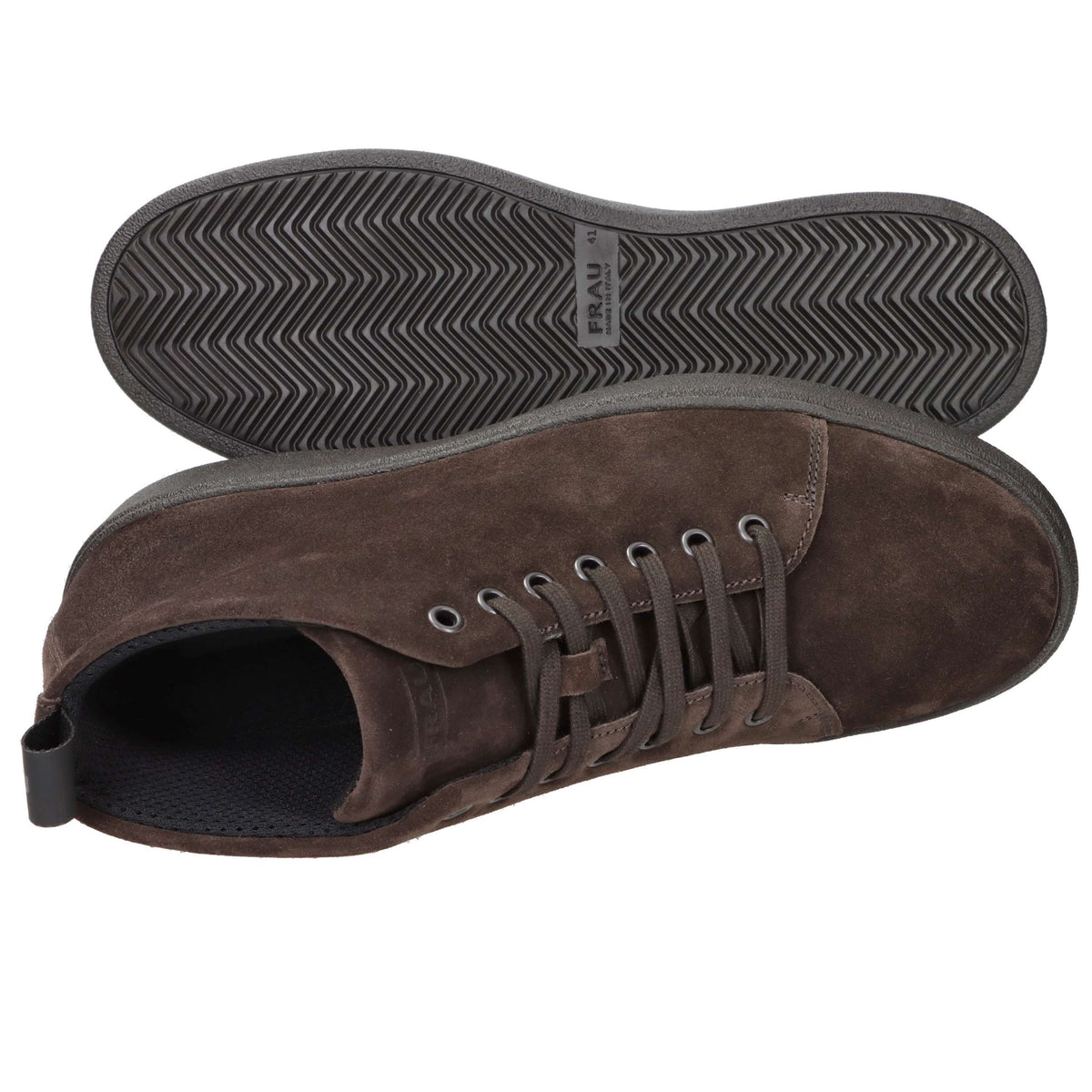 FRAU Uomo Sneakers alta 19A9 Marrone