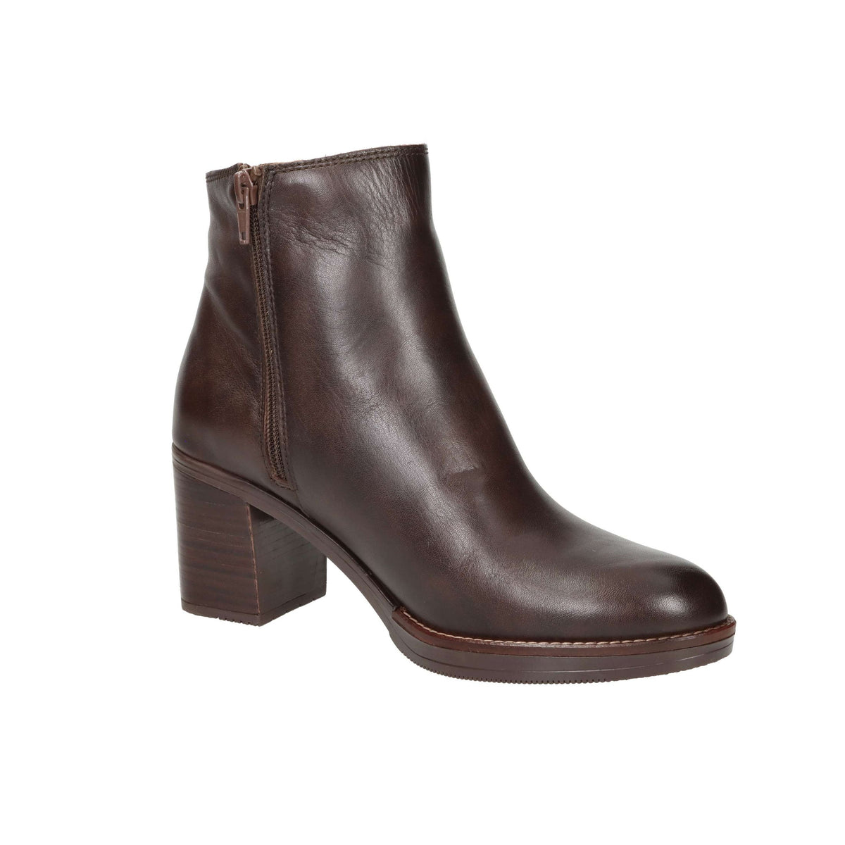 PORRONET Donna Stivaletti tacco 4780 Marrone