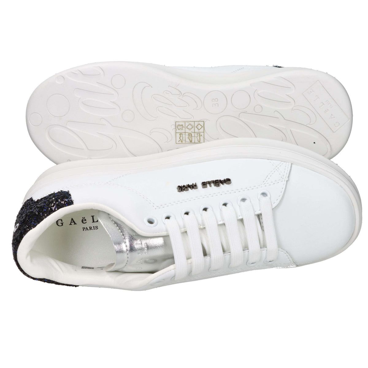 GAELLE PARIS Donna Sneakers bassa GACAW01457 Bianco/Blu
