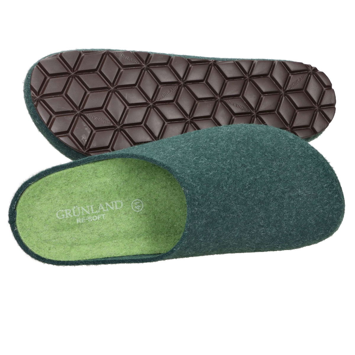 GRUNLAND Uomo Ciabatta invernale CB2019-40 Verdone