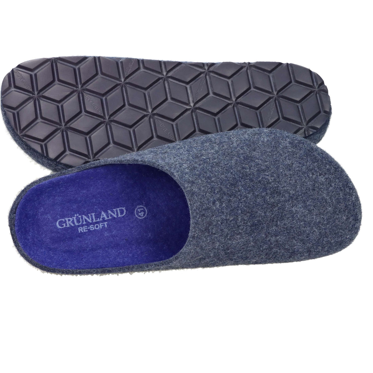 GRUNLAND Uomo Ciabatta invernale CB2019-40 Blu