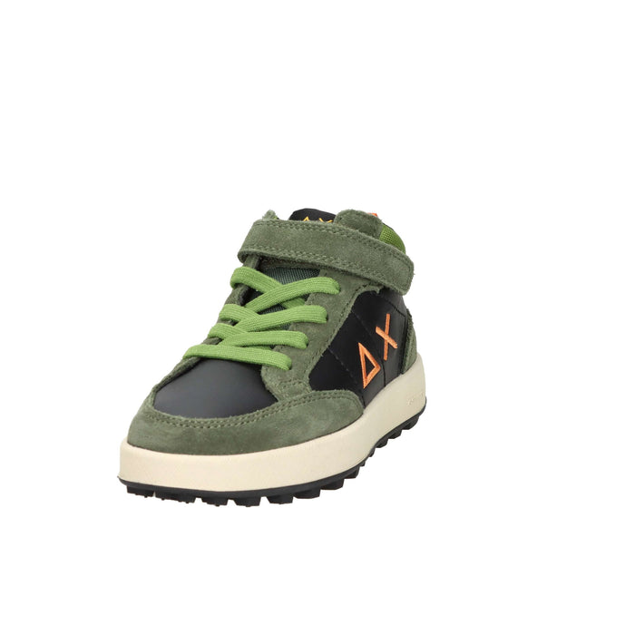 SUN68 Bambini e ragazzi Sneakers alta Z45335B Nero/Verdone