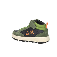 SUN68 Bambini e ragazzi Sneakers alta Z45335B Nero/Verdone