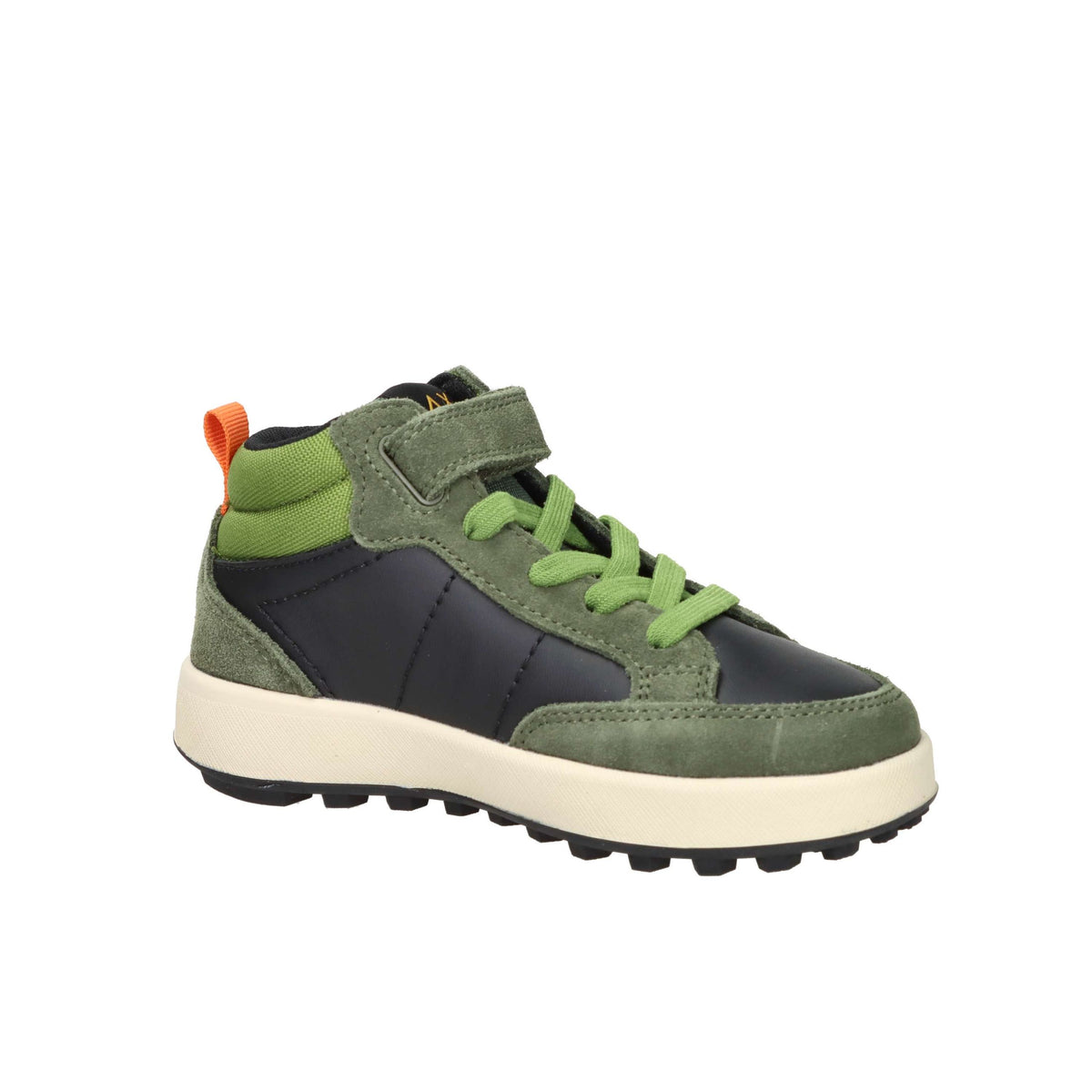 SUN68 Bambini e ragazzi Sneakers alta Z45335B Nero/Verdone