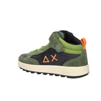 SUN68 Bambini e ragazzi Sneakers alta Z45335K Nero/Verdone