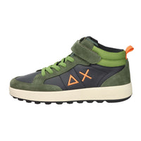 SUN68 Bambini e ragazzi Sneakers alta Z45335T Nero/Verdone