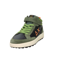 SUN68 Bambini e ragazzi Sneakers alta Z45335T Nero/Verdone
