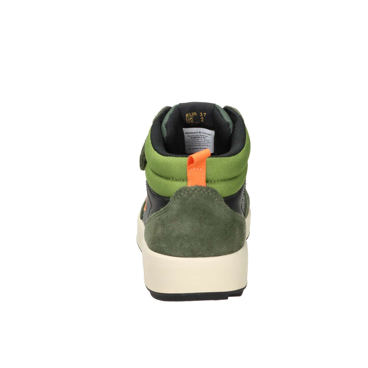 SUN68 Bambini e ragazzi Sneakers alta Z45335T Nero/Verdone