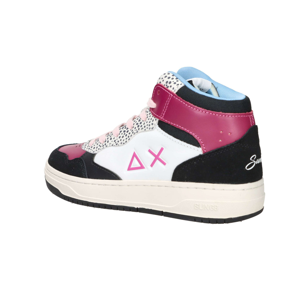 SUN68 Bambine e ragazze Sneakers alta Z45446T Nero/Bianco