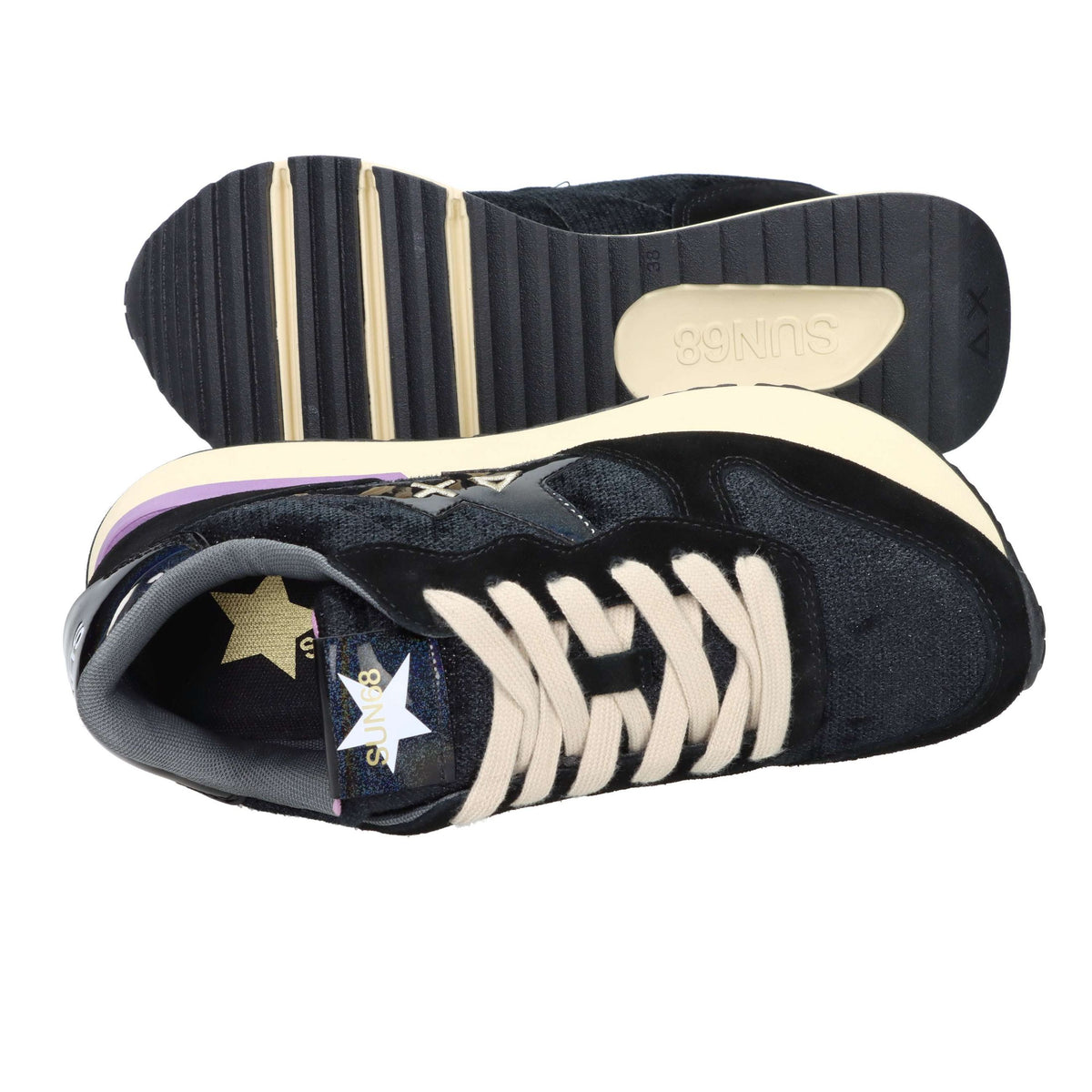SUN68 Donna Sneakers bassa Z45223 Nero