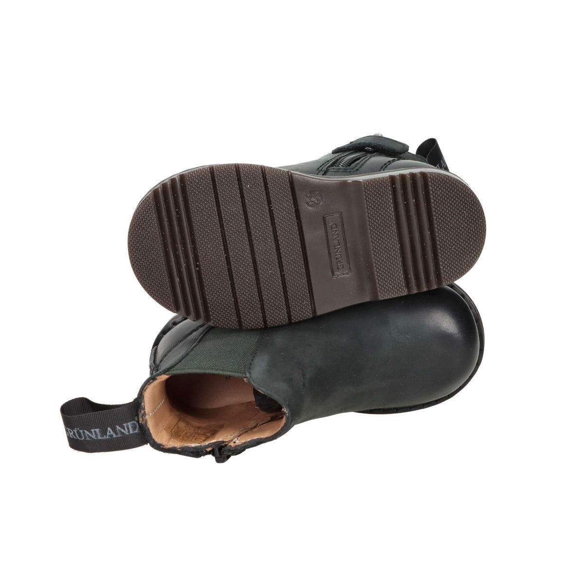 GRUNLAND Bambini e ragazzi Stivaletti bassi PP0482-88 Nero