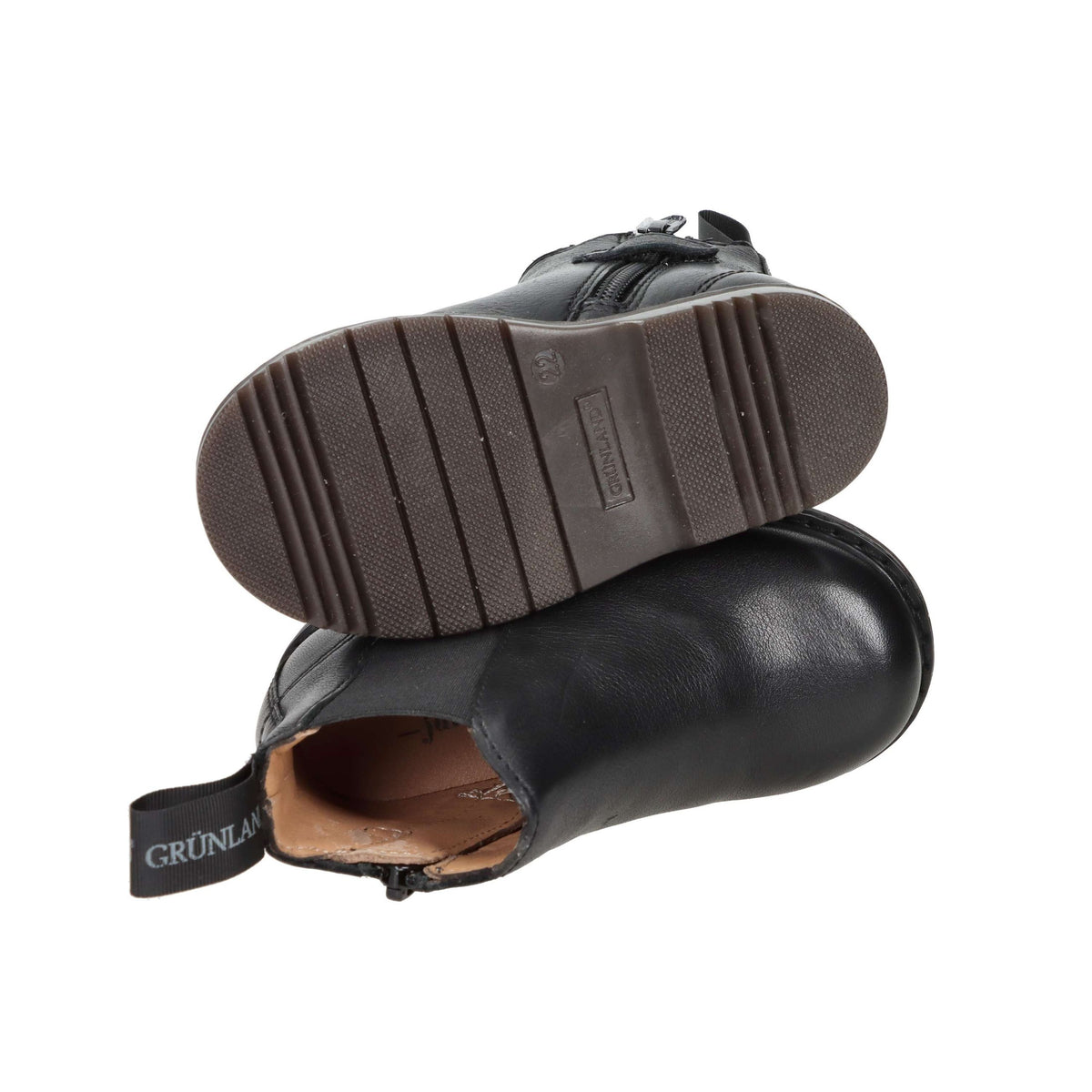 GRUNLAND Bambini e ragazzi Stivaletti bassi PP0472-88 Nero