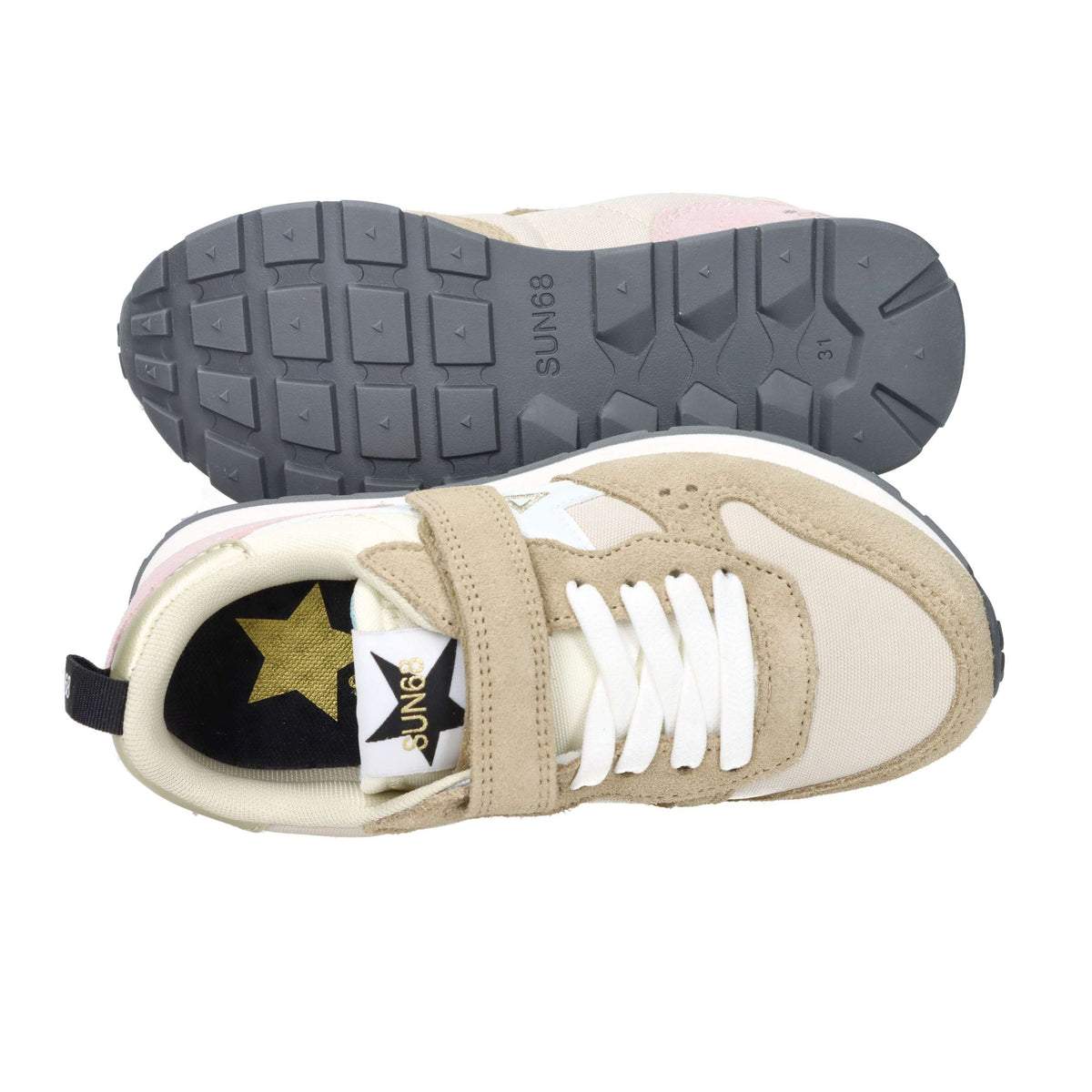 SUN68 Bambine e ragazze Sneakers bassa Z45416K Beige