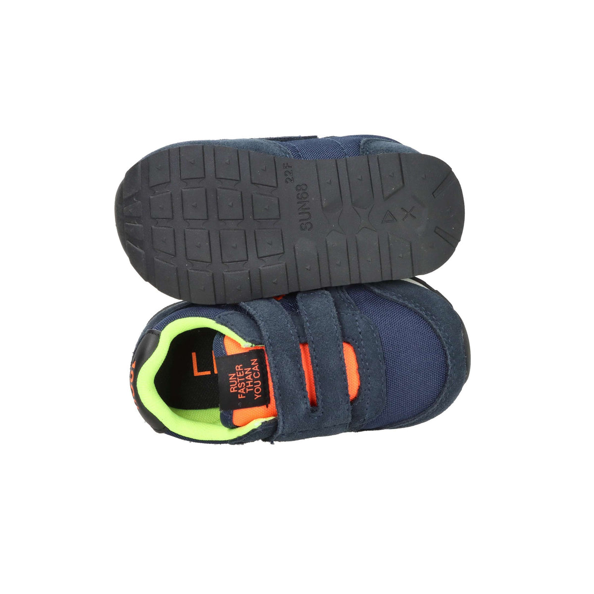 SUN68 Bambini e ragazzi Sneakers bassa Z45302F Blu/Fluo