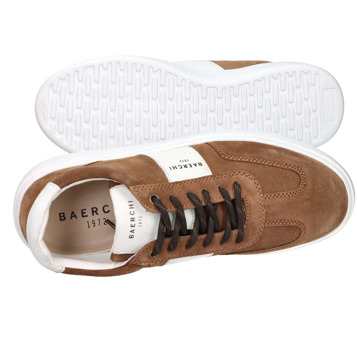 BAERCHI Uomo Sneakers bassa 9101 Cuoio