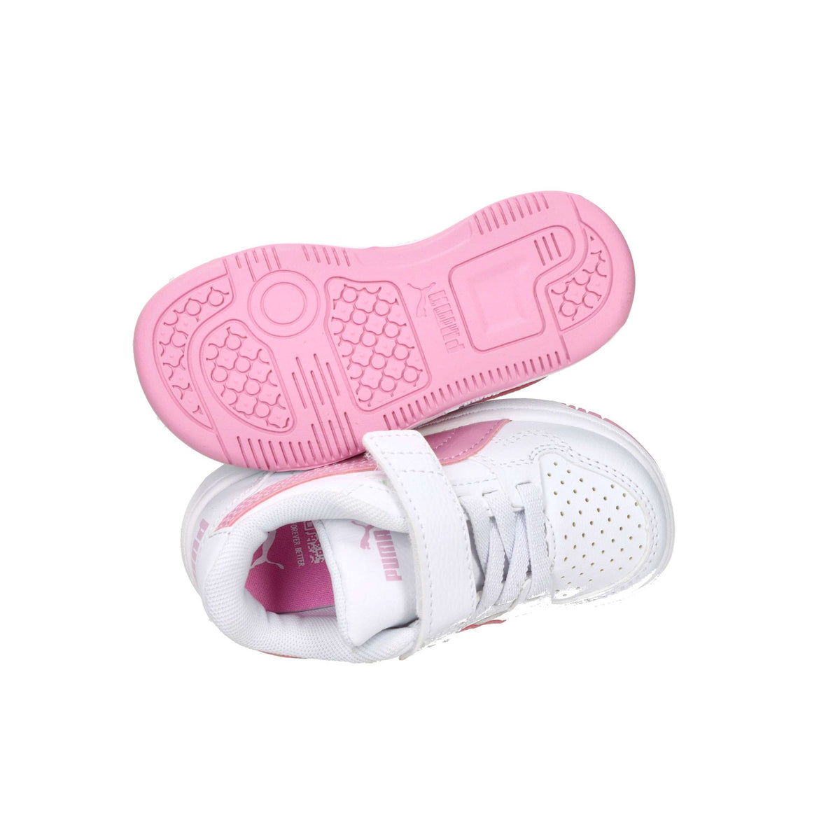 Puma Bambine e ragazze Sneakers bassa 398996 Bianco/Rosa