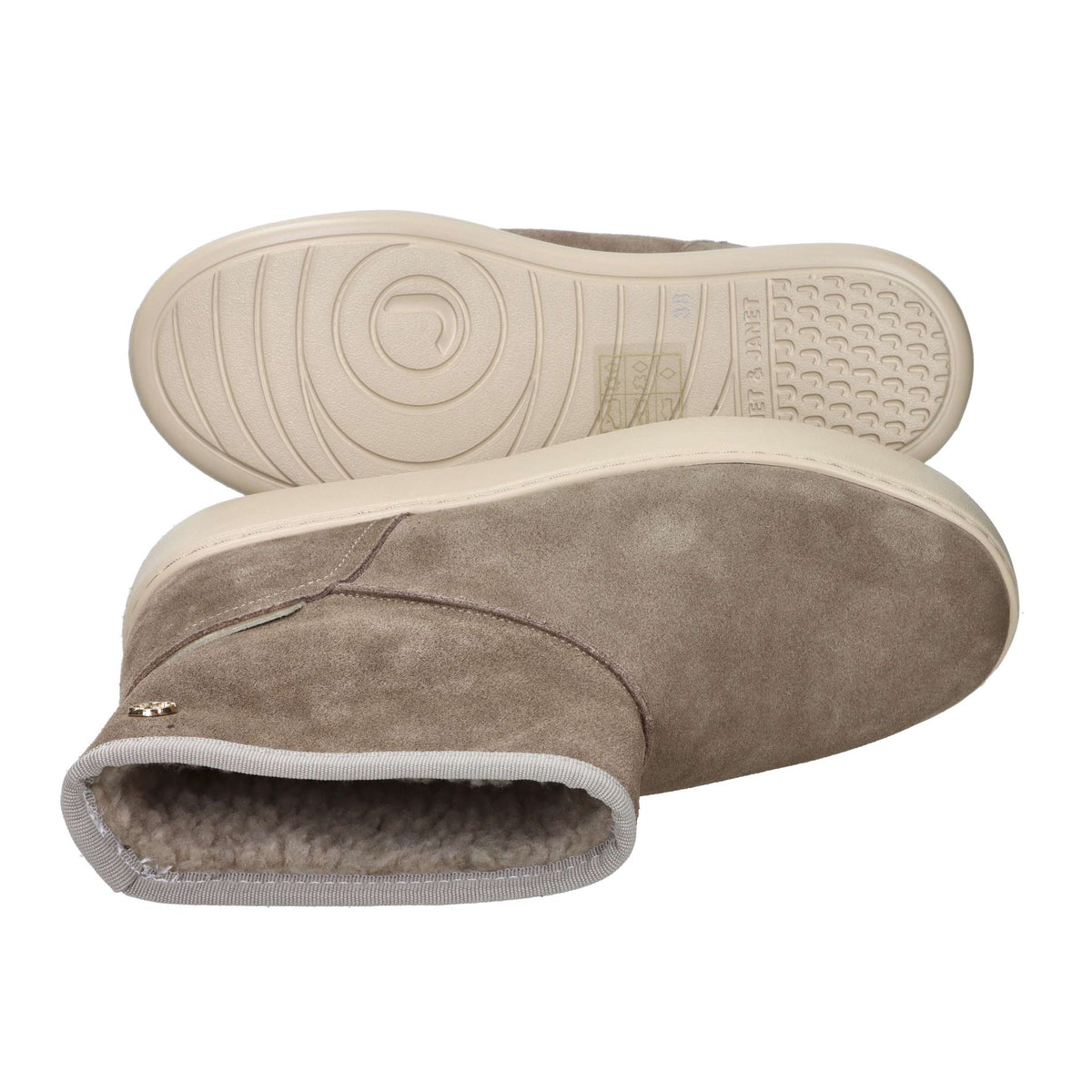 JANET & JANET Donna Stivaletti zeppa J-352 Taupe