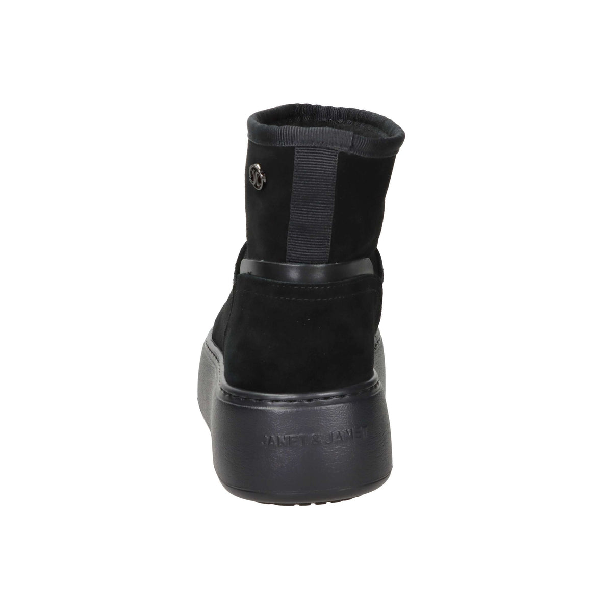 JANET & JANET Donna Stivaletti zeppa J-352 Nero