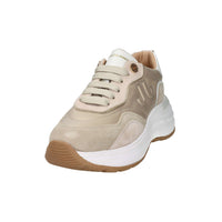 JANET & JANET Donna Sneakers bassa J-382 Beige/Oro
