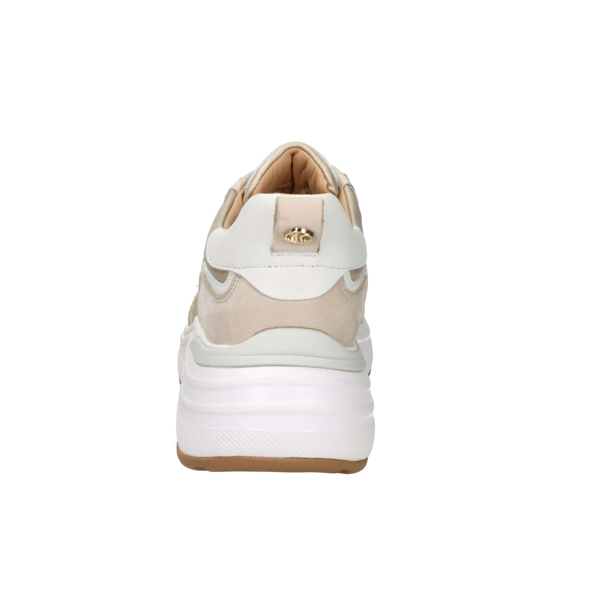 JANET & JANET Donna Sneakers bassa J-382 Beige/Oro