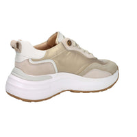 JANET & JANET Donna Sneakers bassa J-382 Beige/Oro
