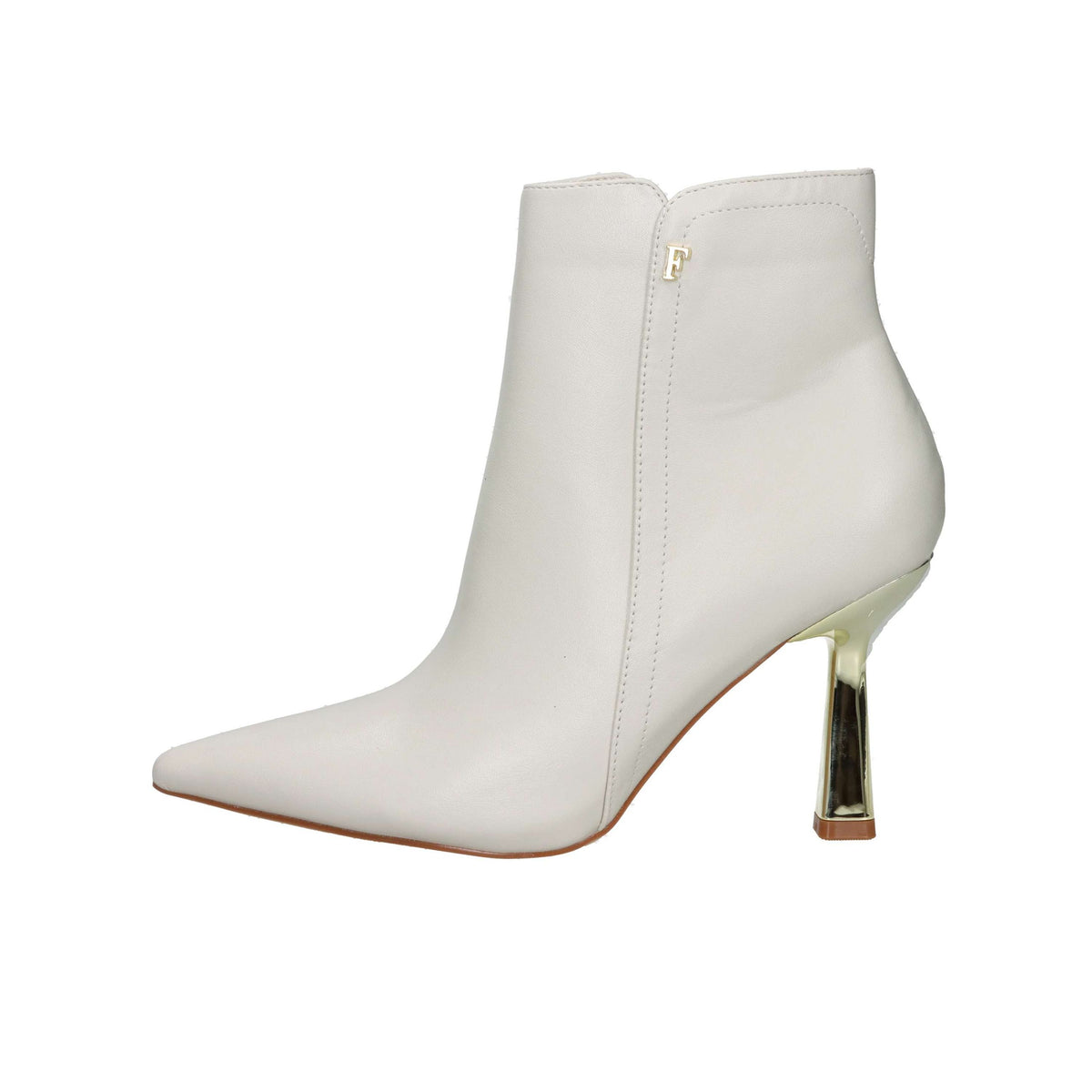 FERRE' Donna Stivaletti tacco F-613 Panna