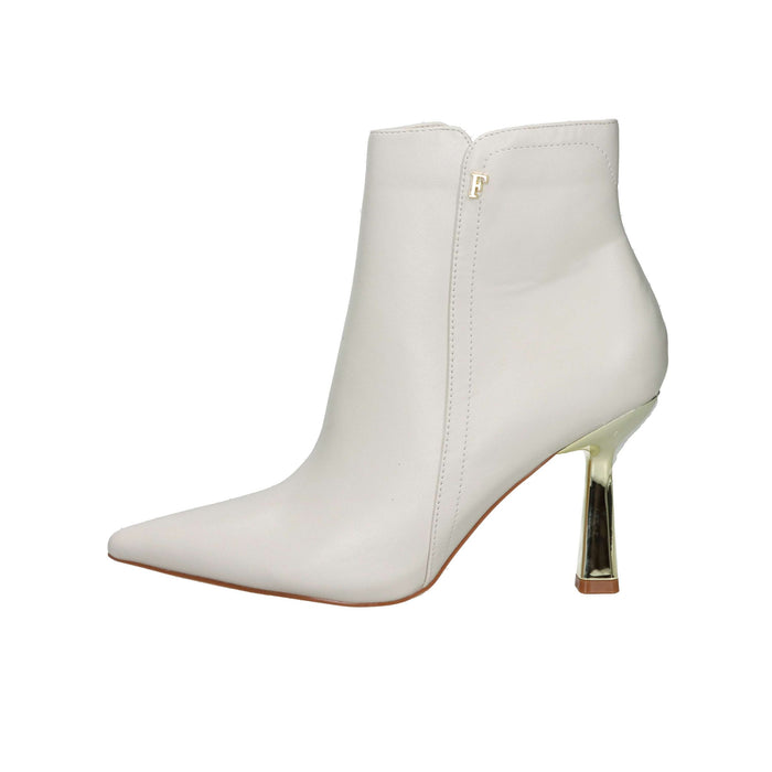 FERRE' Donna Stivaletti tacco F-613 Panna