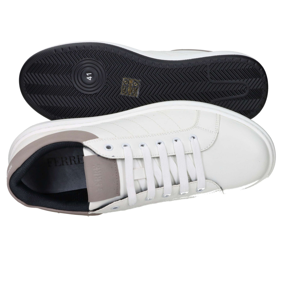 FERRE' Uomo Sneakers bassa FU-191 Bianco/Grigio