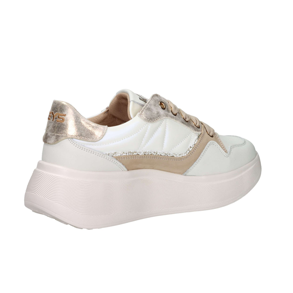 KEYS Donna Sneakers bassa K-11270 Beige/Oro