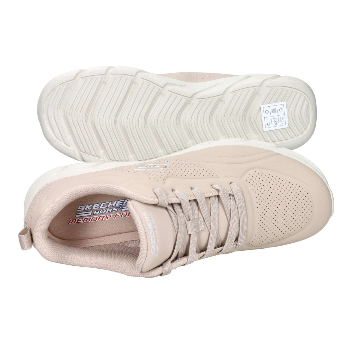 SKECHERS Donna Sneakers bassa 117715 Naturale