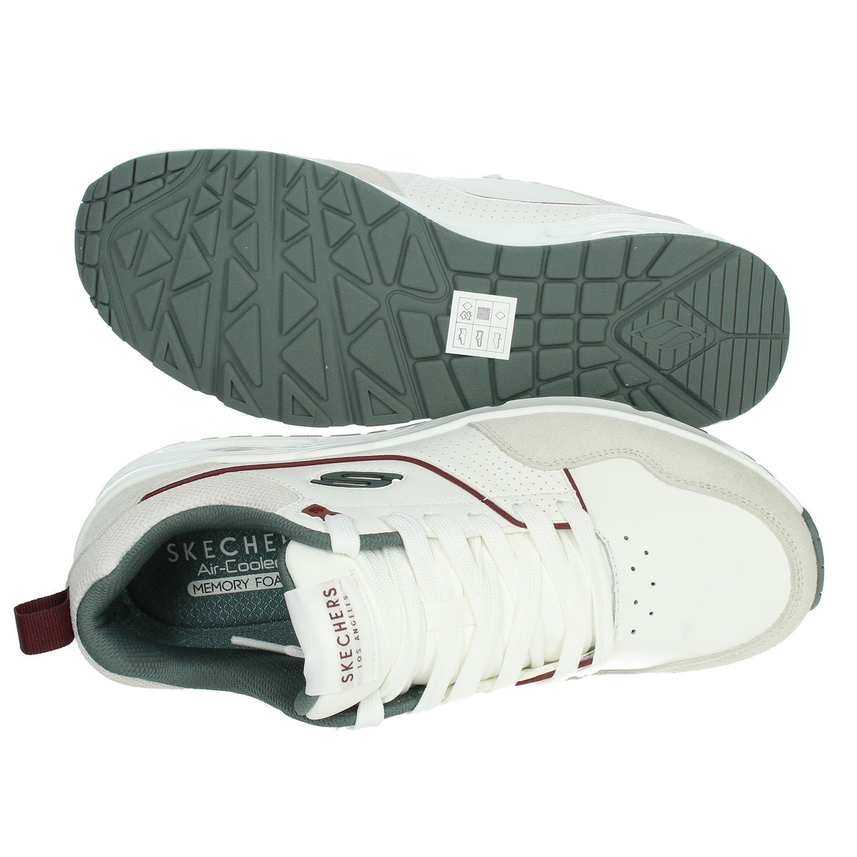 SKECHERS Uomo Sneakers bassa 183020 Bianco
